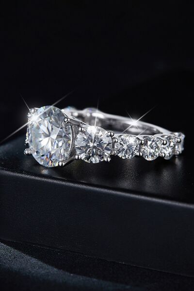 Moissanite Ring Side profile